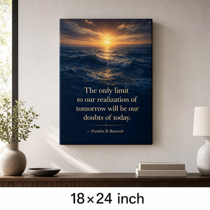 Deep Blue Waves Roosevelt Peak Far Horizon Canvas Wall Art - 05_sku_18x24_wall