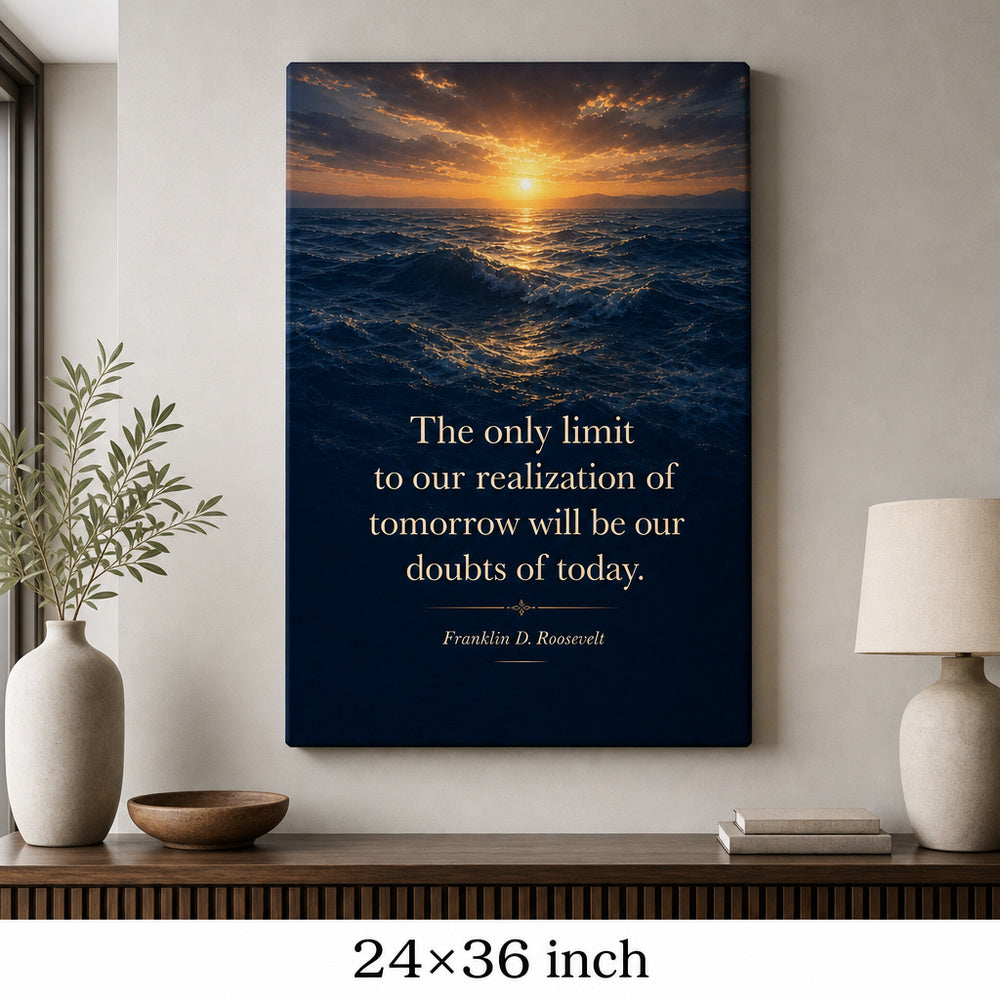 Deep Blue Waves Roosevelt Peak Far Horizon Canvas Wall Art - 06_sku_24x36_wall