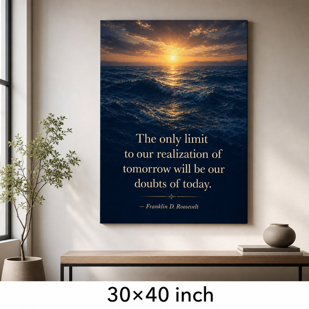 Deep Blue Waves Roosevelt Peak Far Horizon Canvas Wall Art - 07_sku_30x40_wall