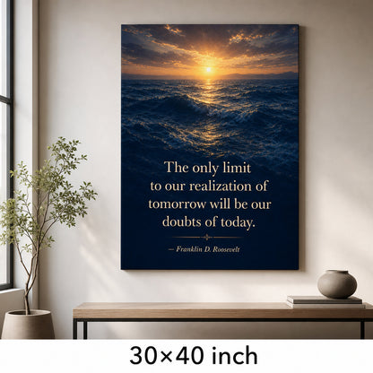 Deep Blue Waves Roosevelt Peak Far Horizon Canvas Wall Art - 07_sku_30x40_wall