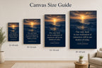 Deep Blue Waves Roosevelt Peak Far Horizon Canvas Wall Art - 08_size_comparison