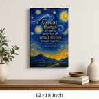 Starry Horizon Van Gogh Tribute Canvas Wall Art - 04_sku_12x18_wall