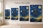 Starry Horizon Van Gogh Tribute Canvas Wall Art - 08_size_comparison