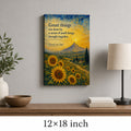 Sunflower Summit Van Gogh Tribute Canvas Wall Art - 04_sku_12x18_wall
