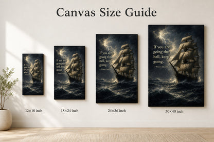 Storm Ship Churchill Adversity Resilience Canvas Wall Art - 08_size_comparison