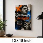 Graffiti Sculpture Jobs Canvas Wall Art - 04_sku_12x18_wall