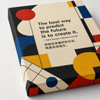 Bauhaus Geometric Future Drucker Lincoln Canvas Wall Art - 03_detail_closeup