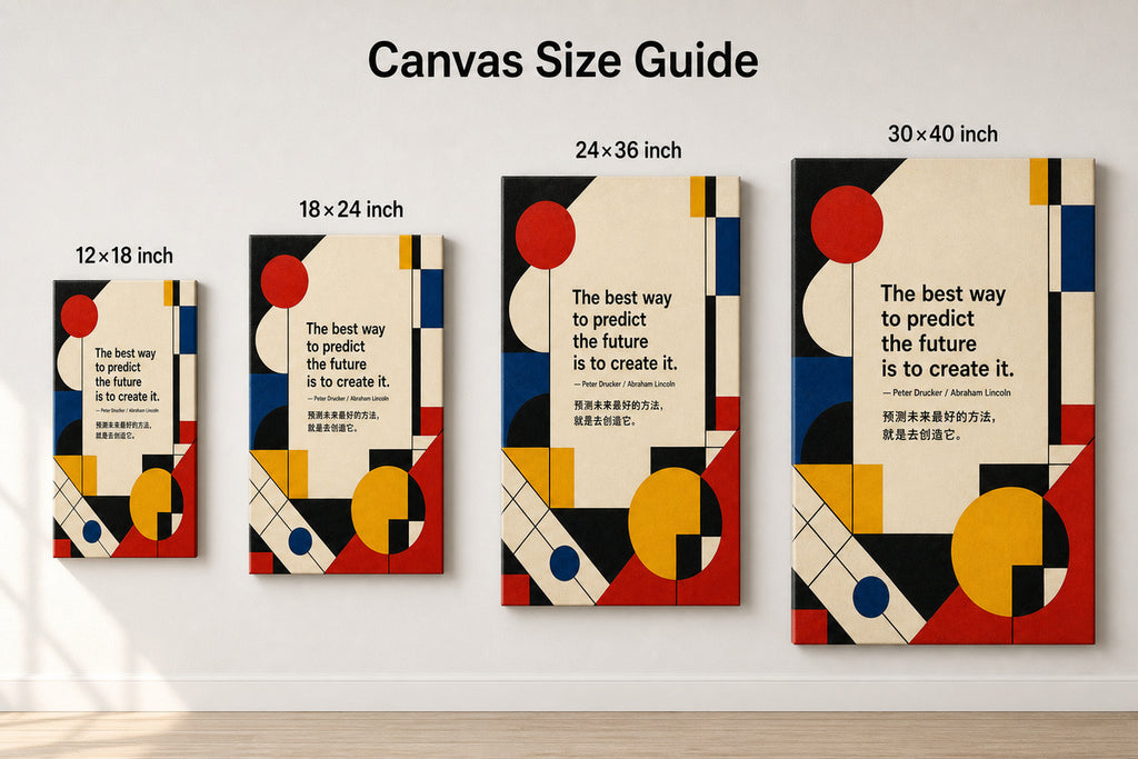 Bauhaus Geometric Future Drucker Lincoln Canvas Wall Art - 08_size_comparison
