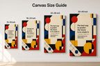 Bauhaus Geometric Future Drucker Lincoln Canvas Wall Art - 08_size_comparison