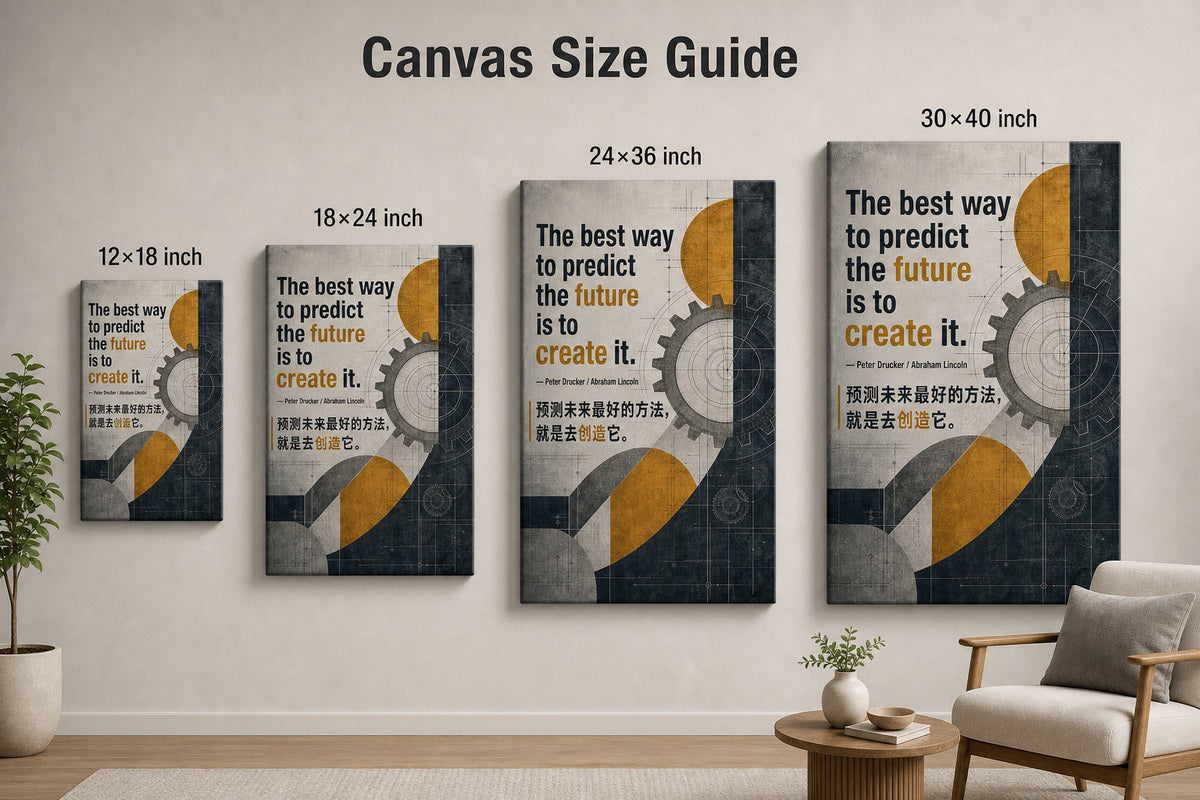 Industrial Mechanical Future Drucker Lincoln Canvas Wall Art - 08_size_comparison