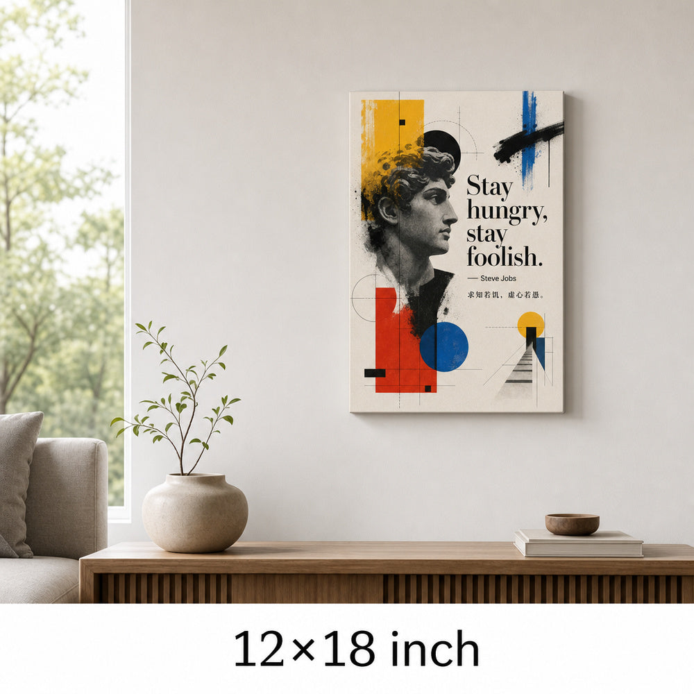 Graffiti Bauhaus Hybrid Jobs Canvas Wall Art - 04_sku_12x18_wall