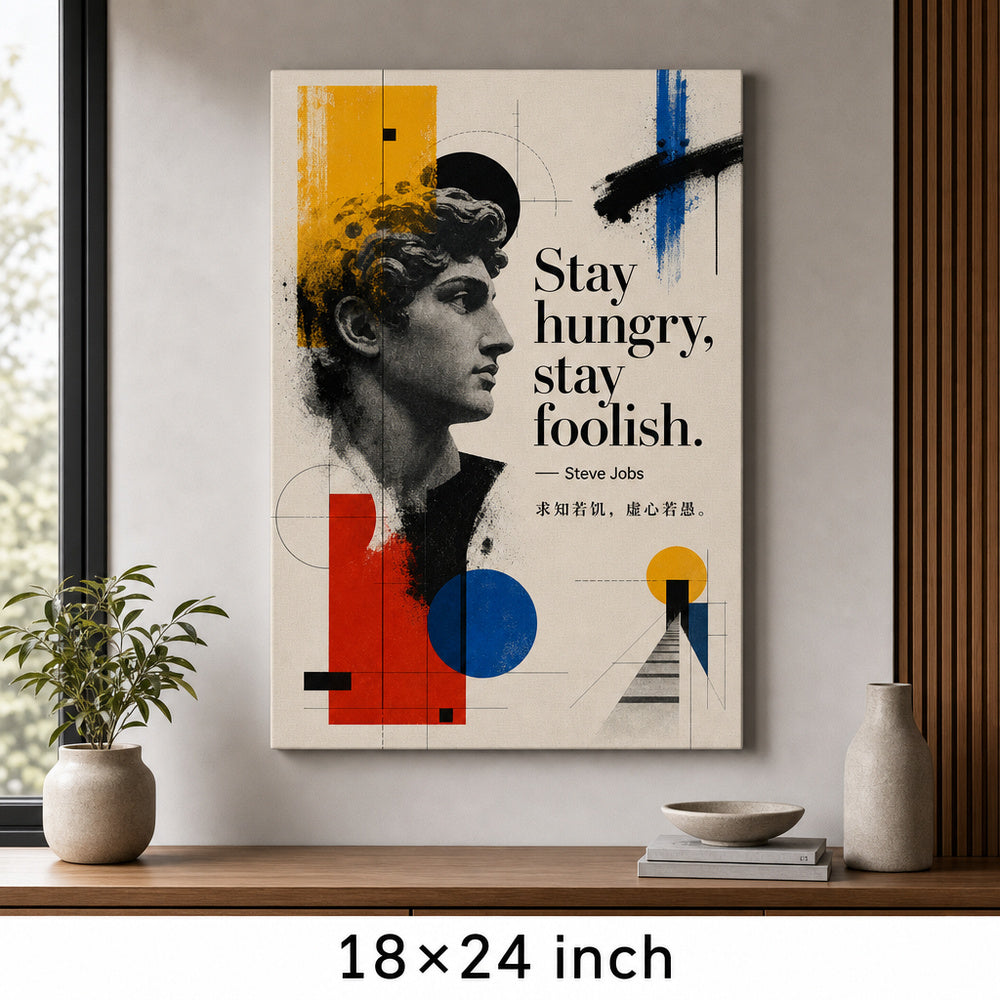 Graffiti Bauhaus Hybrid Jobs Canvas Wall Art - 05_sku_18x24_wall