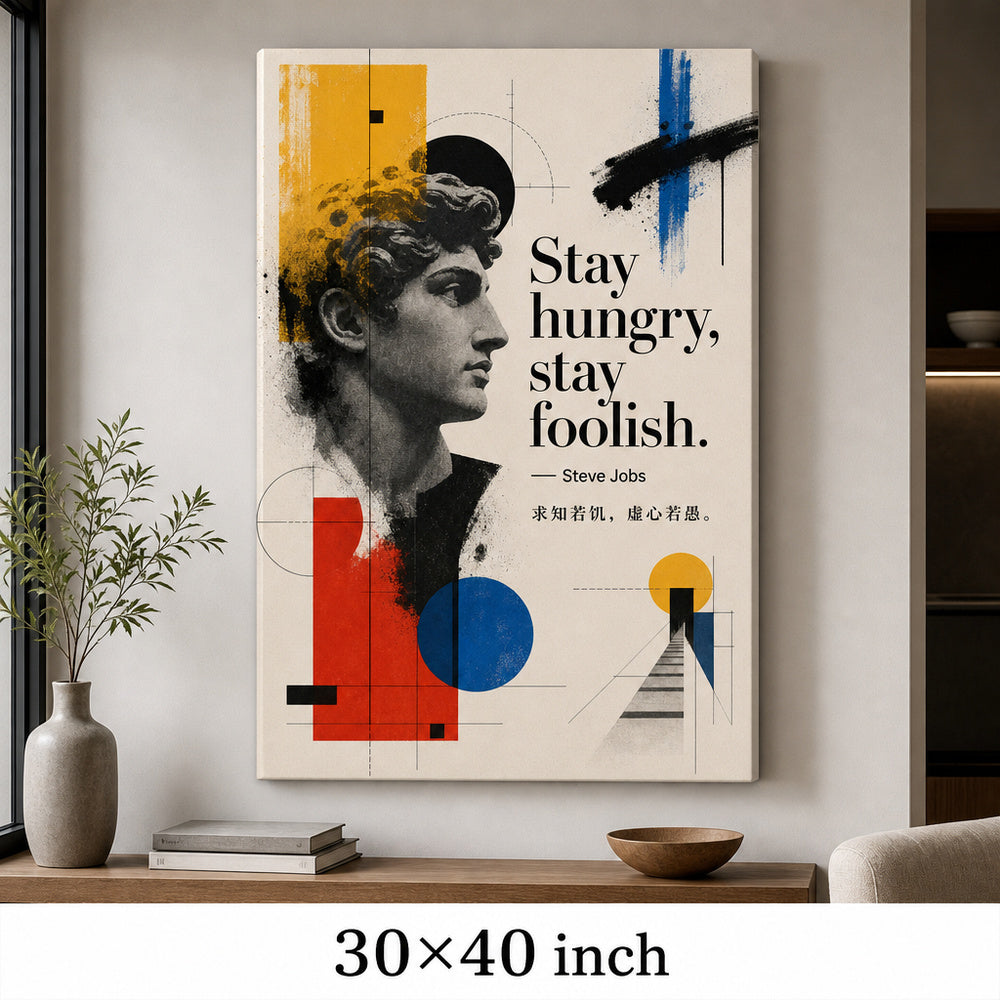 Graffiti Bauhaus Hybrid Jobs Canvas Wall Art - 07_sku_30x40_wall