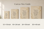 Oatmeal Gold Kintsugi Serif Leonard Cohen Canvas Wall Art - 08_size_comparison