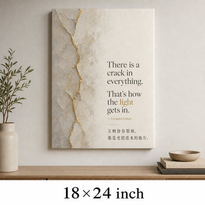 Minimal Gallery Split Layout Leonard Cohen Canvas Wall Art - 05_sku_18x24_wall