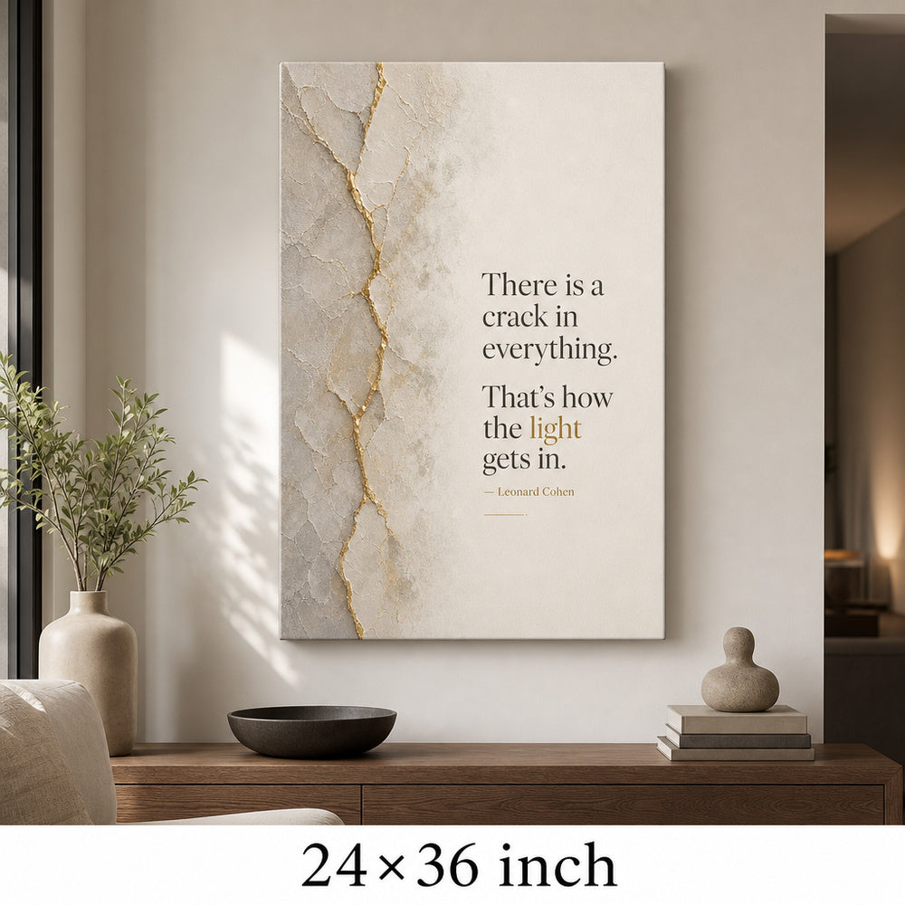 Minimal Gallery Split Layout Leonard Cohen Canvas Wall Art - 06_sku_24x36_wall