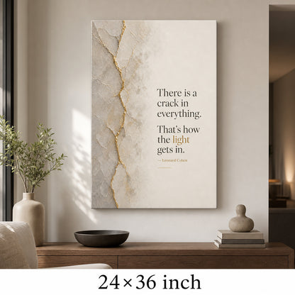 Minimal Gallery Split Layout Leonard Cohen Canvas Wall Art - 06_sku_24x36_wall