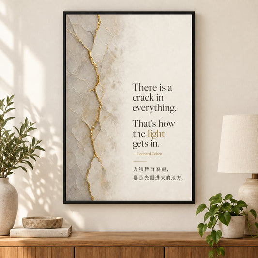 Minimal Gallery Split Layout Leonard Cohen Canvas Wall Art | black_independent_close