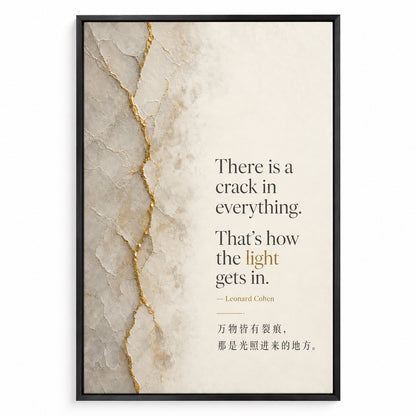 Minimal Gallery Split Layout Leonard Cohen Canvas Wall Art | black_sku