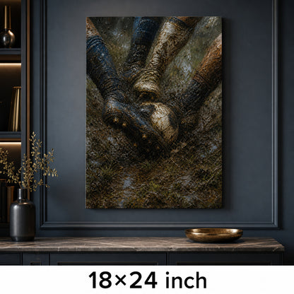 Muddy Tackle Boots Football Oil Painting Canvas Wall Art - 05_sku_18x24_wall