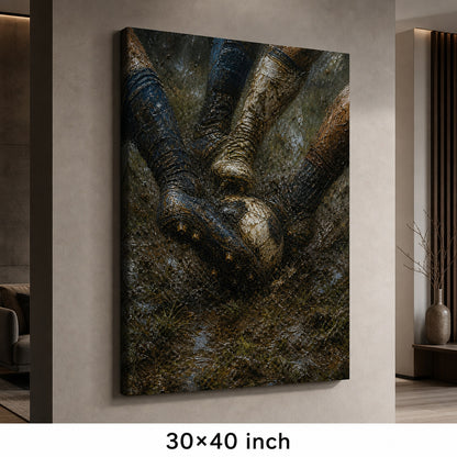 Muddy Tackle Boots Football Oil Painting Canvas Wall Art - 07_sku_30x40_wall