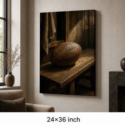 Vintage Leather Football Locker Bench Oil Painting Canvas Wall Art - 06_sku_24x36_wall