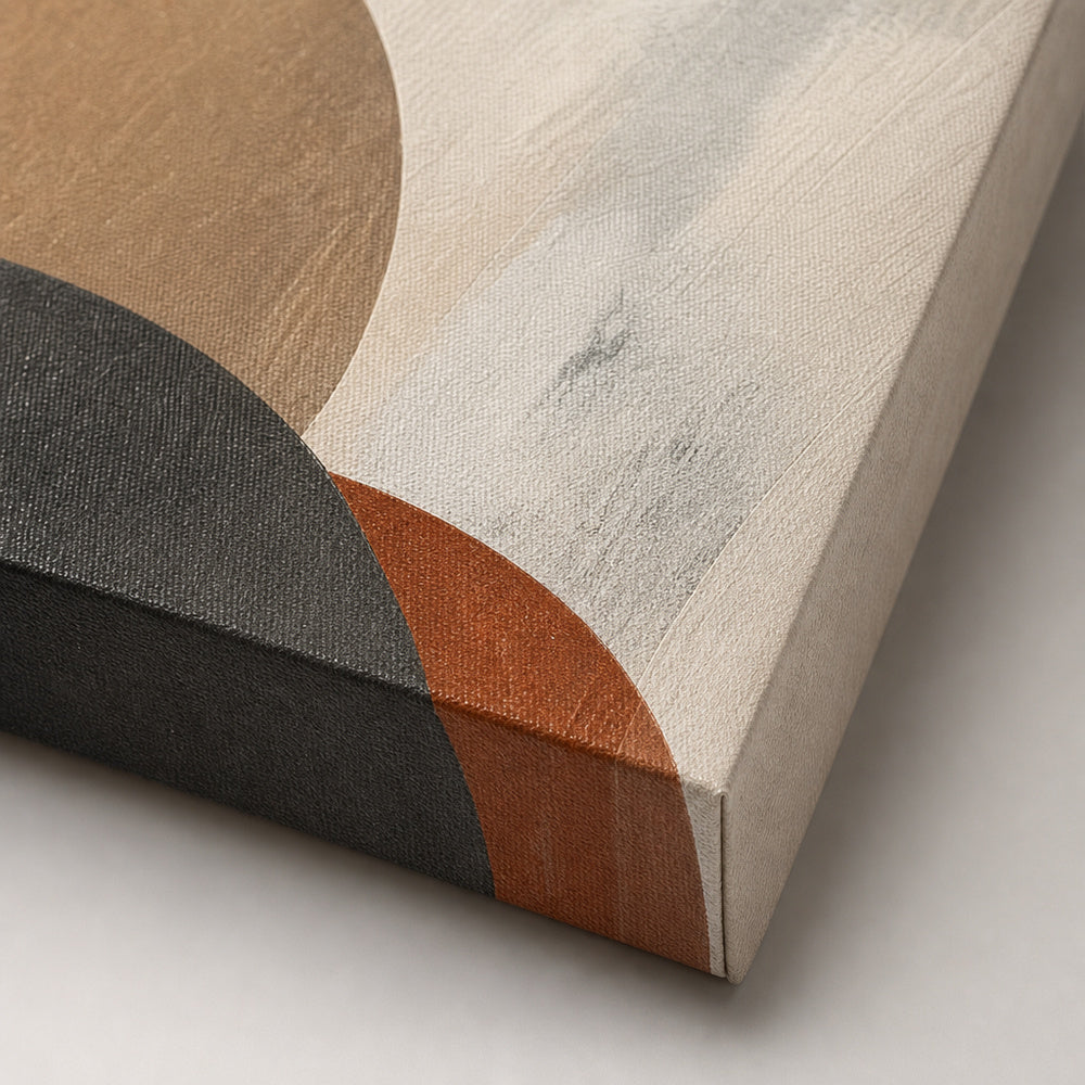 Neutral Abstract Soft Arch Forms Canvas Wall Art - 03_detail_closeup