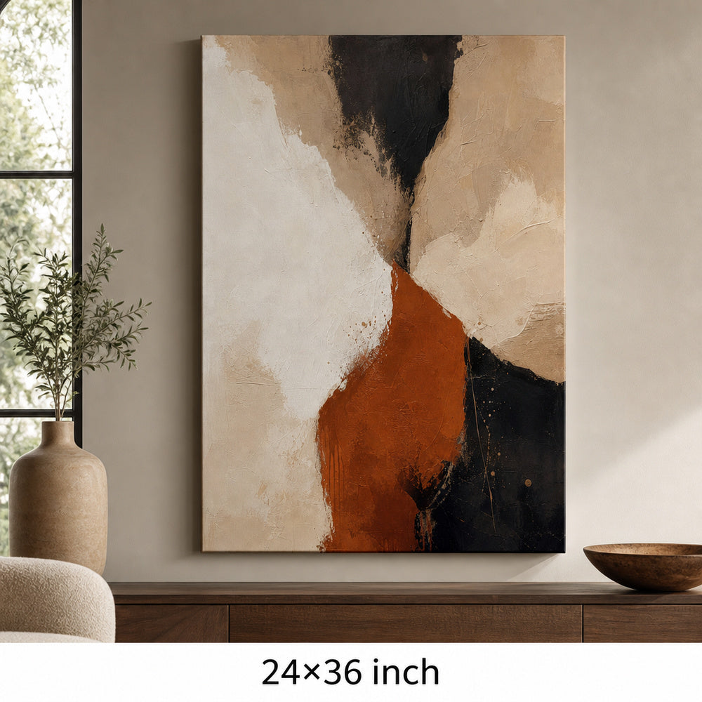 Neutral Abstract Sienna Balance Canvas Wall Art - 06_sku_24x36_wall