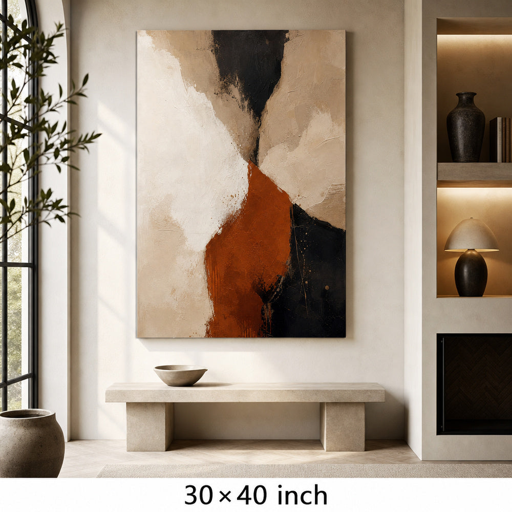 Neutral Abstract Sienna Balance Canvas Wall Art - 07_sku_30x40_wall
