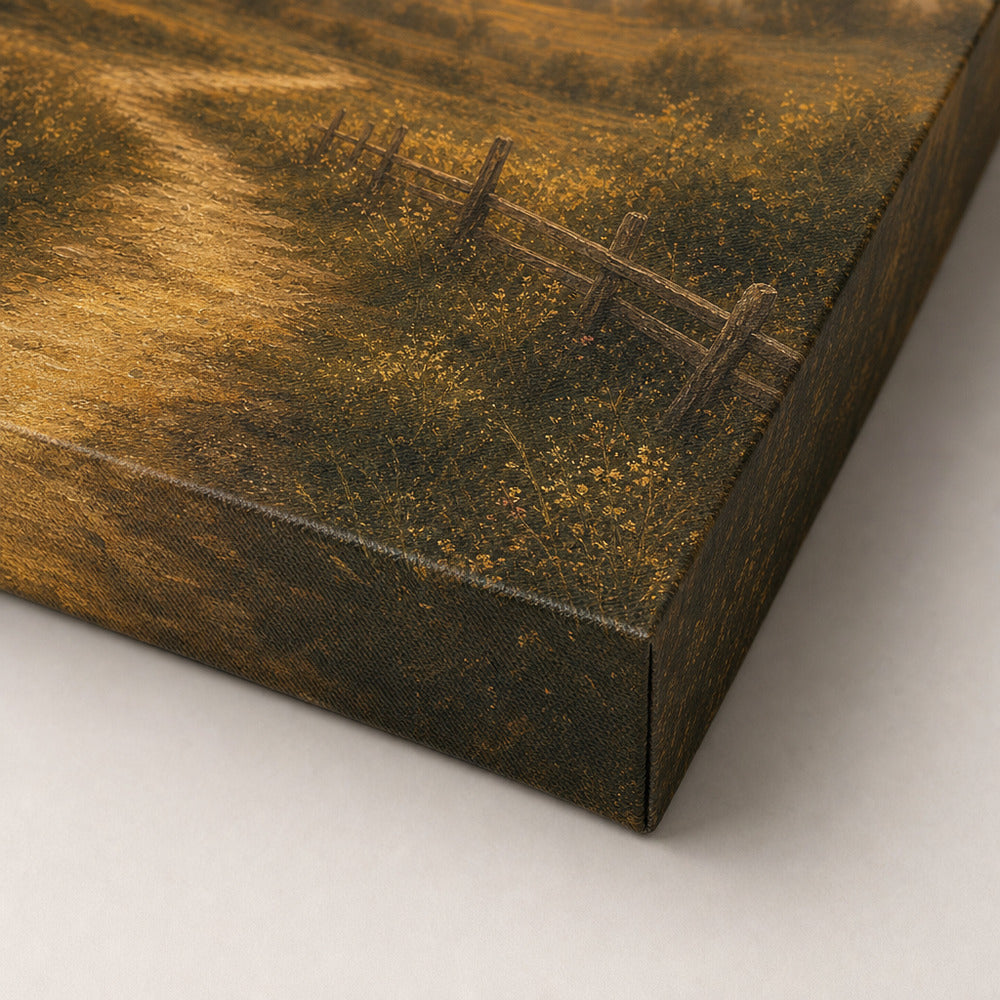 Vintage Countryside Landscape Canvas Wall Art - 03_detail_closeup