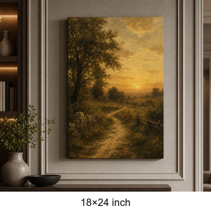 Vintage Countryside Landscape Canvas Wall Art - 05_sku_18x24_wall