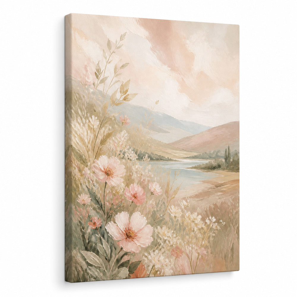 Soft Neutral Bedroom Canvas Wall Art - neutral wall art by AUSJOJO
