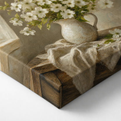Dogwood Bouquet Canvas Wall Art - 03_detail_closeup