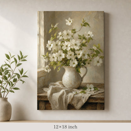 Dogwood Bouquet Canvas Wall Art - 04_sku_12x18_wall