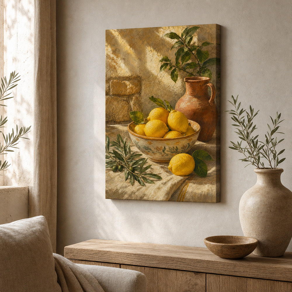 Tuscan Lemon Kitchen Canvas Wall Art - 04_sku_12x18_wall