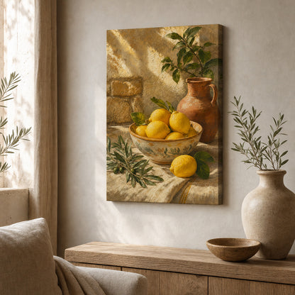 Tuscan Lemon Kitchen Canvas Wall Art - 04_sku_12x18_wall