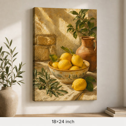 Tuscan Lemon Kitchen Canvas Wall Art - 05_sku_18x24_wall