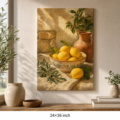 Tuscan Lemon Kitchen Canvas Wall Art - 06_sku_24x36_wall