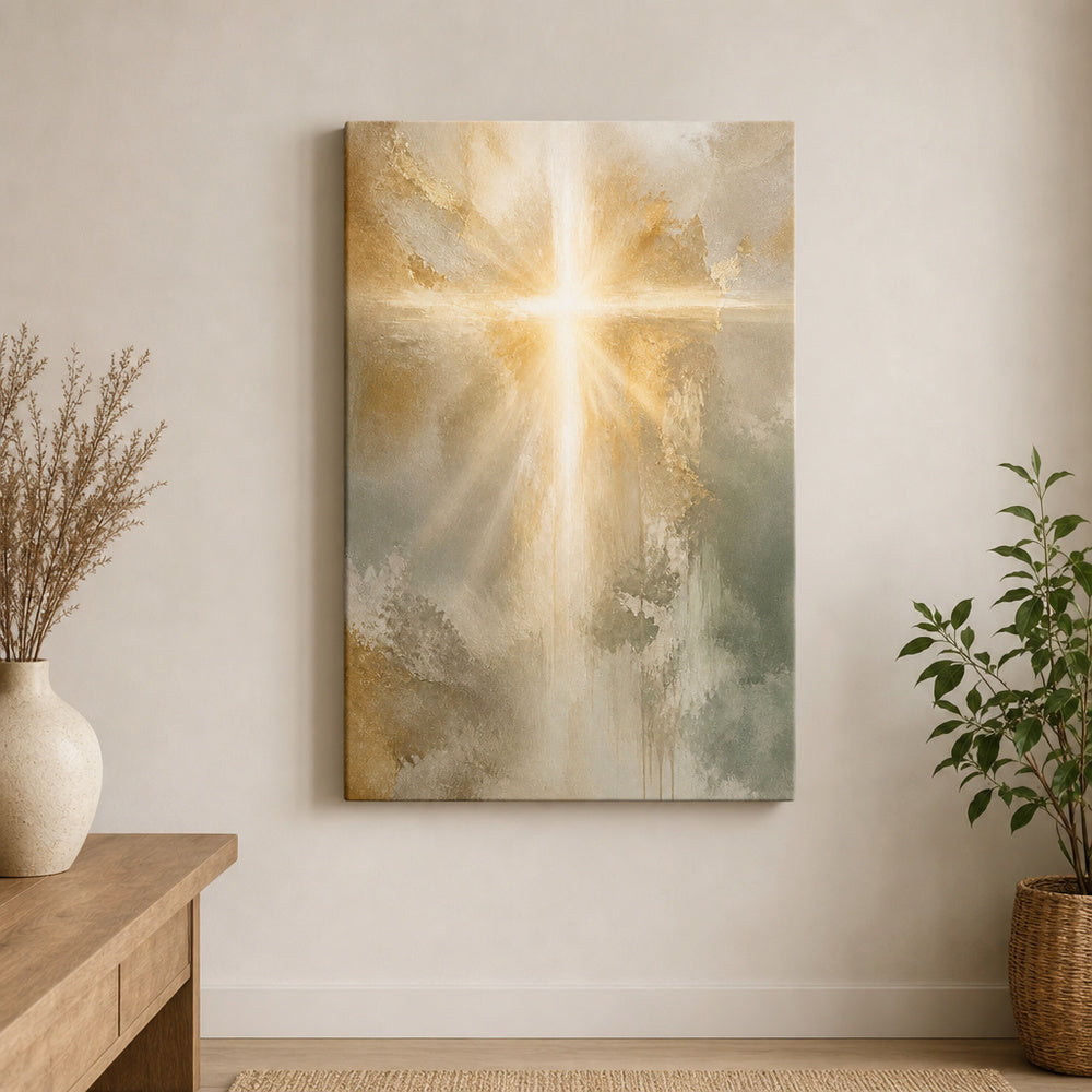 Contemporary Christian Light Canvas Wall Art - 04_sku_12x18_wall