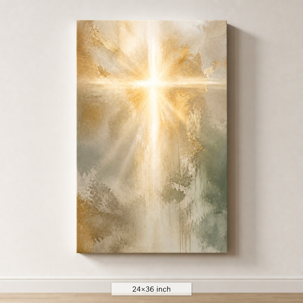 Contemporary Christian Light Canvas Wall Art - 06_sku_24x36_wall