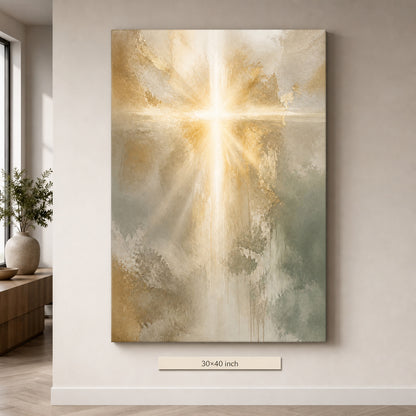 Contemporary Christian Light Canvas Wall Art - 07_sku_30x40_wall