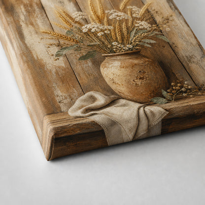Rustic Wood Farmhouse Canvas Wall Art - 03_detail_closeup