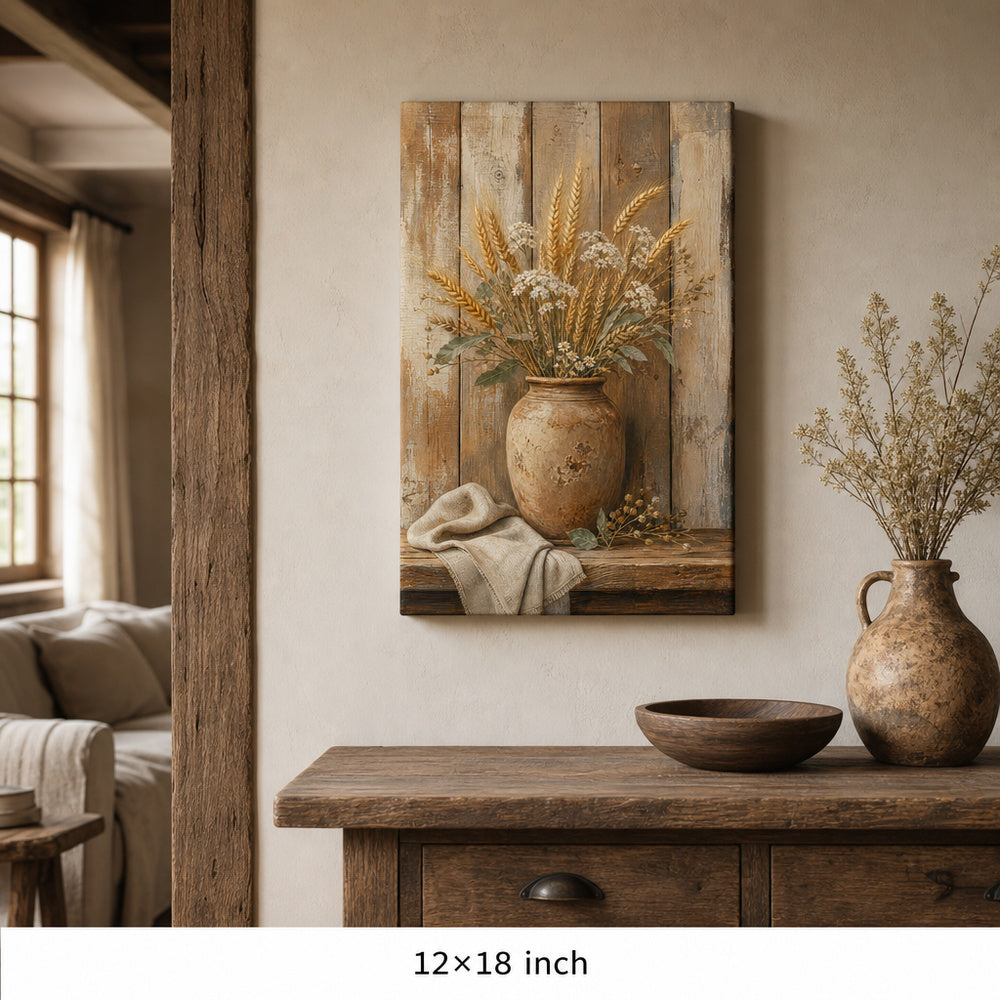 Rustic Wood Farmhouse Canvas Wall Art - 04_sku_12x18_wall