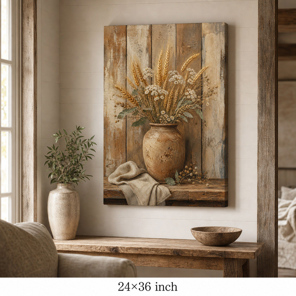 Rustic Wood Farmhouse Canvas Wall Art - 06_sku_24x36_wall