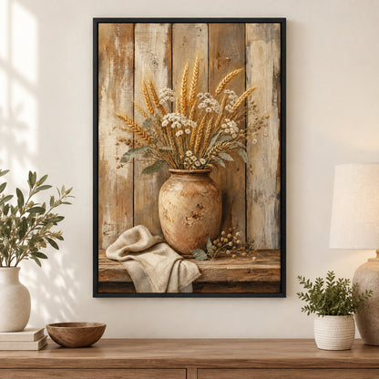 Rustic Wood Farmhouse Canvas Wall Art | black_independent_close
