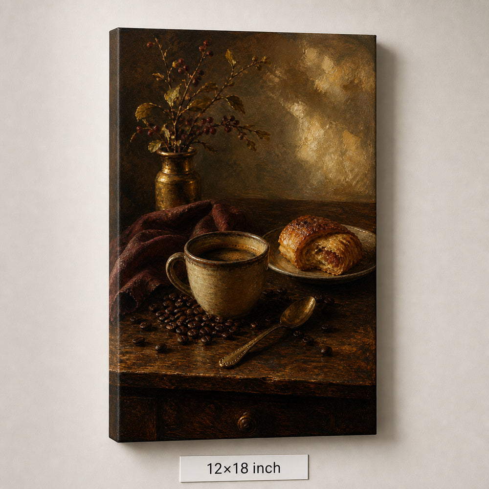 Coffee Dining Still Life Canvas Wall Art - 04_sku_12x18_wall