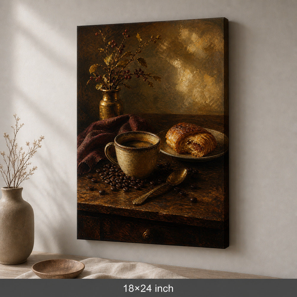 Coffee Dining Still Life Canvas Wall Art - 05_sku_18x24_wall