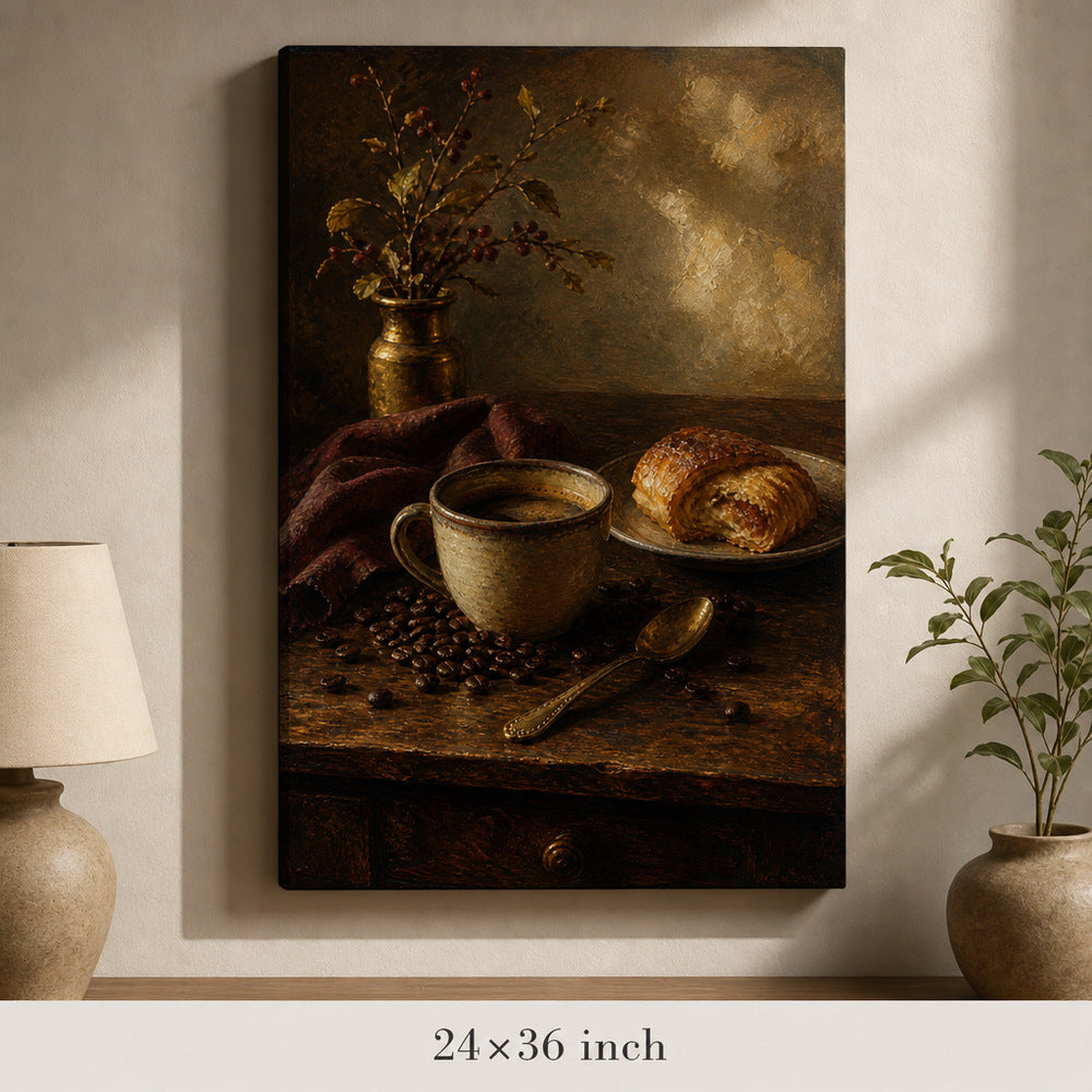 Coffee Dining Still Life Canvas Wall Art - 06_sku_24x36_wall