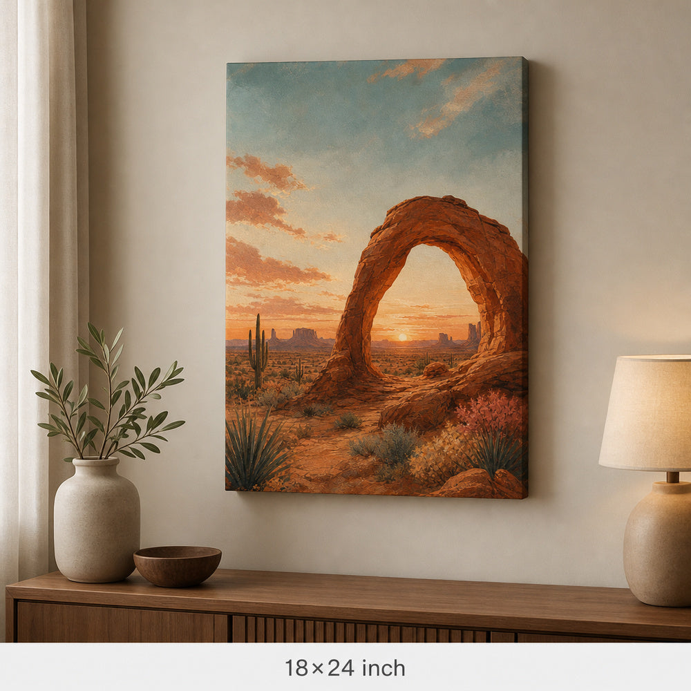 Southwestern Desert Arch SEO Series Canvas Wall Art - 05_sku_18x24_wall