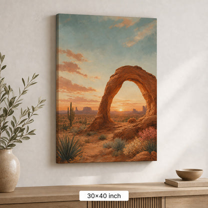 Southwestern Desert Arch SEO Series Canvas Wall Art - 07_sku_30x40_wall